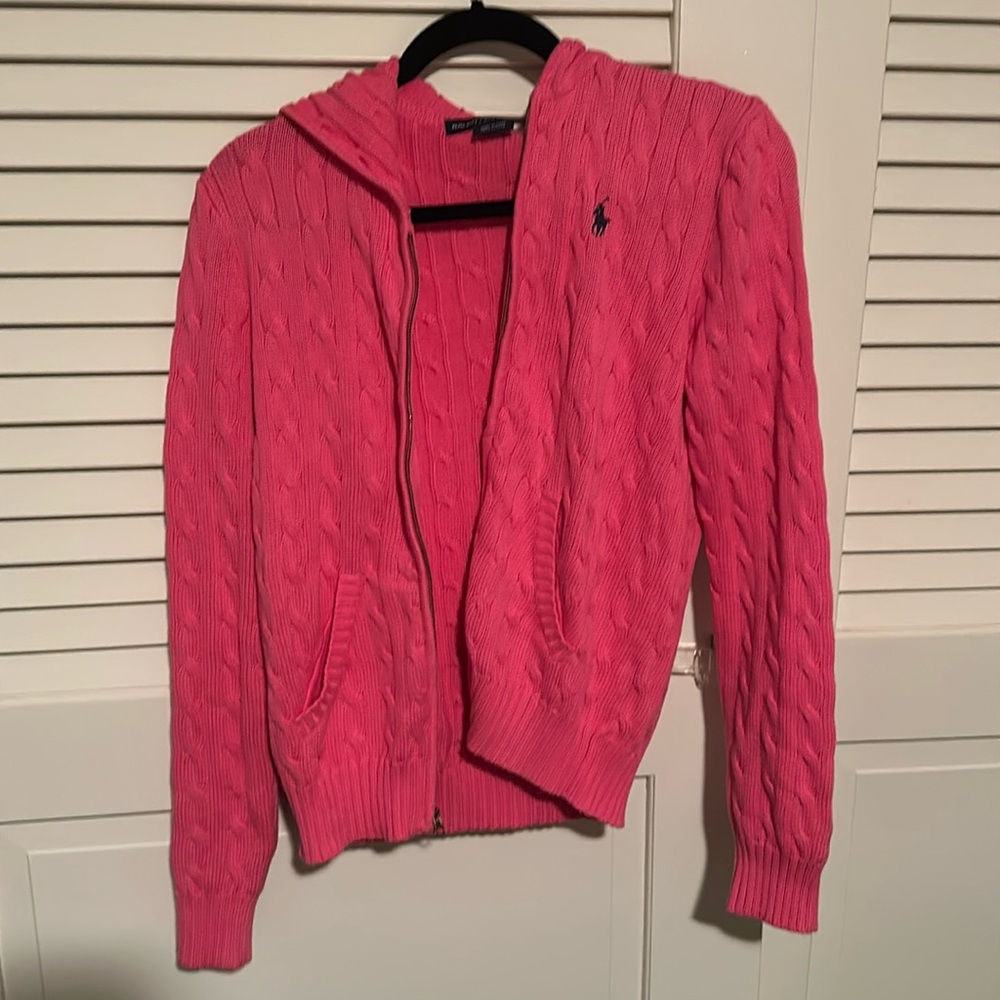 Ralph Lauren zip up sweater size L